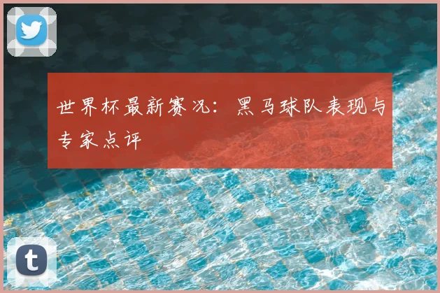 世界杯最新赛况：黑马球队表现与专家点评